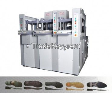 LM 3.1 PLC Systems Shoe Sole Machine Single Color 3 Stations