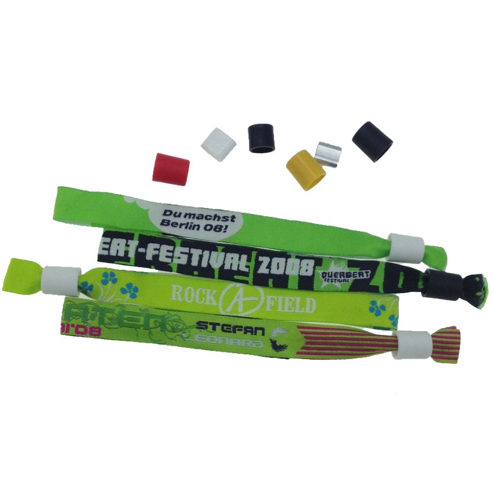 2014 one time use fabric festival woven wristband