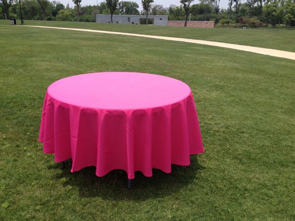 100% polyester round table