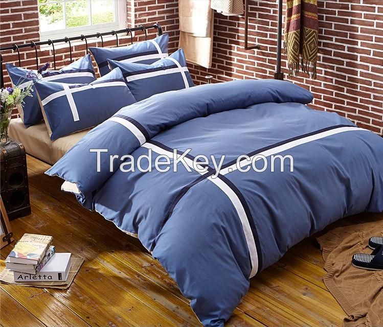 blue printed duvet cover