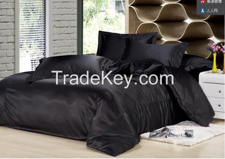 black silk duvet cover