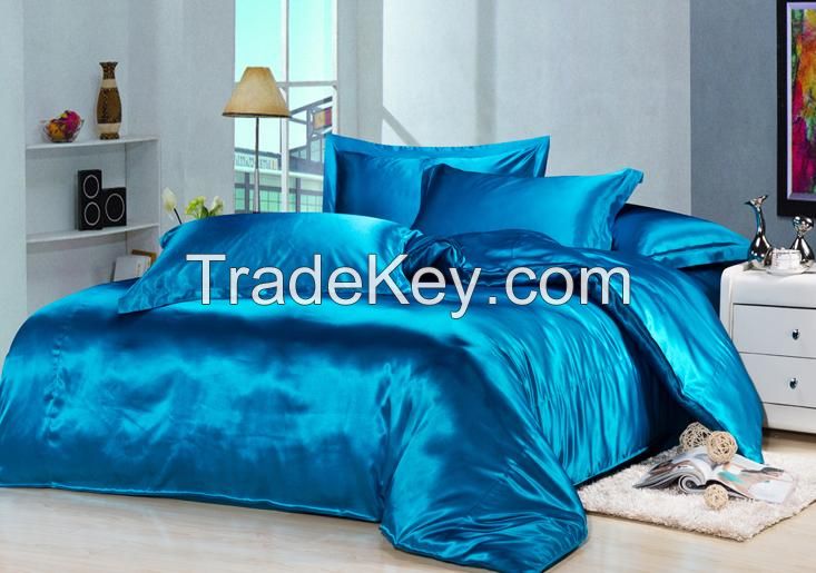 lake blue silk duvet cover