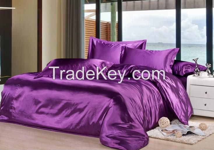 violet silk duvet cover