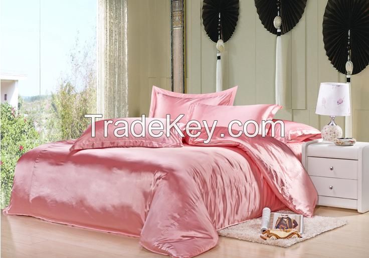 jade pink silk duvet cover