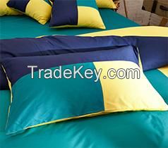 Solid Color Cotton Pillow Case--Blue, Green, Yellow