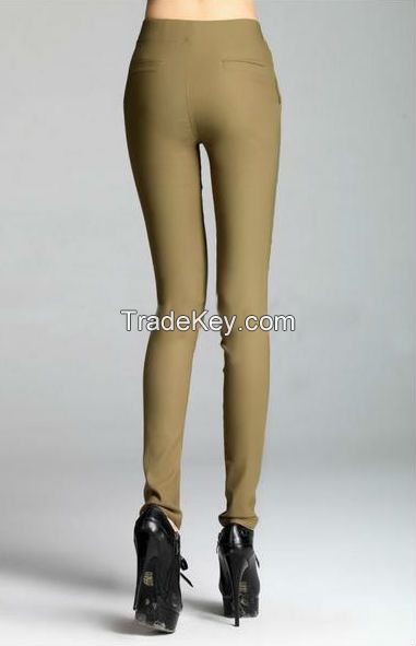 Winter thick women's skinny harem trousers