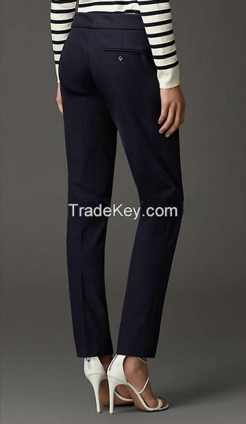 Womens Tail Lored Twill Trousers