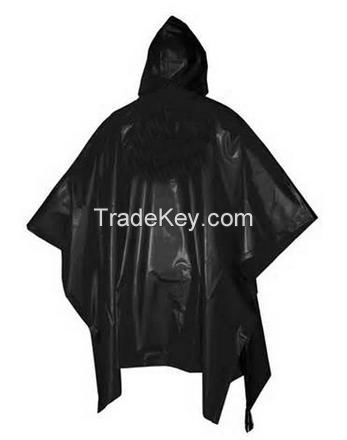 Plastic PVC Vinyl Fashion Reusable Raincoat