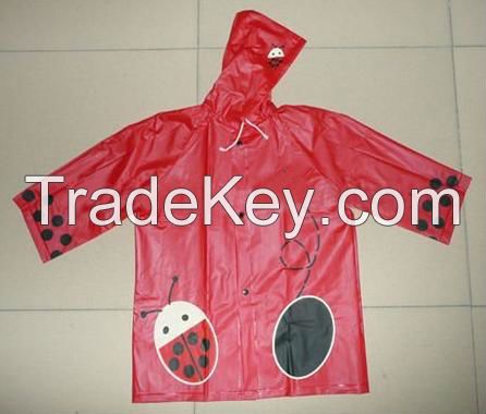 Girl's Hooded Cheap Raincoat