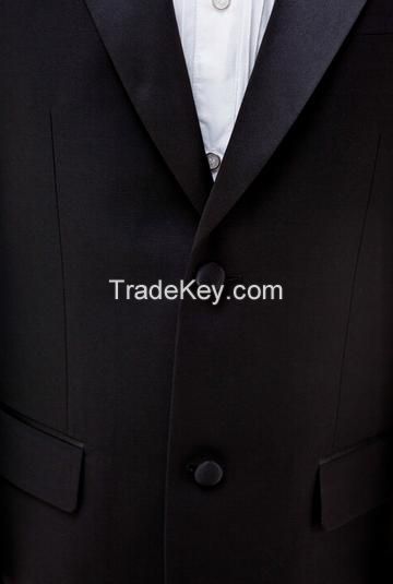 2014 Hot Sale Top Black and Gray 2 Pieces Mens Business Suit