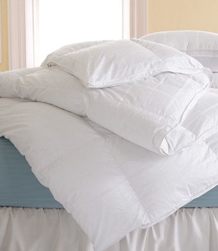 Sateen White Goose Down Comforter