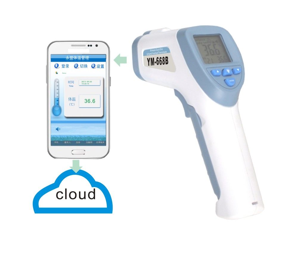 Bluetooth Infrared forehead thermometer