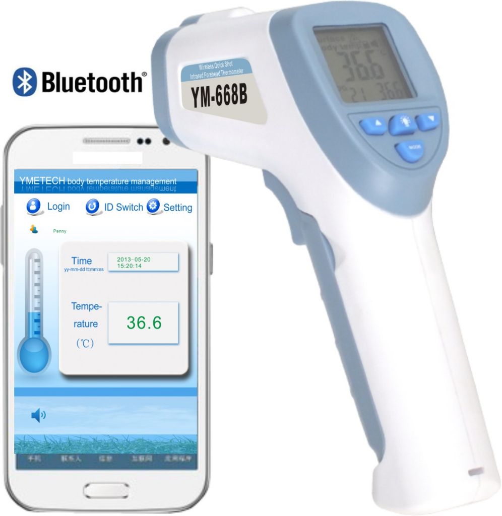 Bluetooth Infrared forehead thermometer