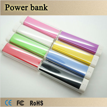 Lipstick POWER BANK for samsung 2600MAH Portable External Battery Charger Power Pack for iphone 5 5s 4 4s,mobile phone