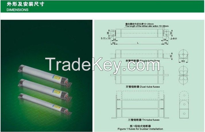 High Voltage Current Limiting Fuses Type for Motor Protection