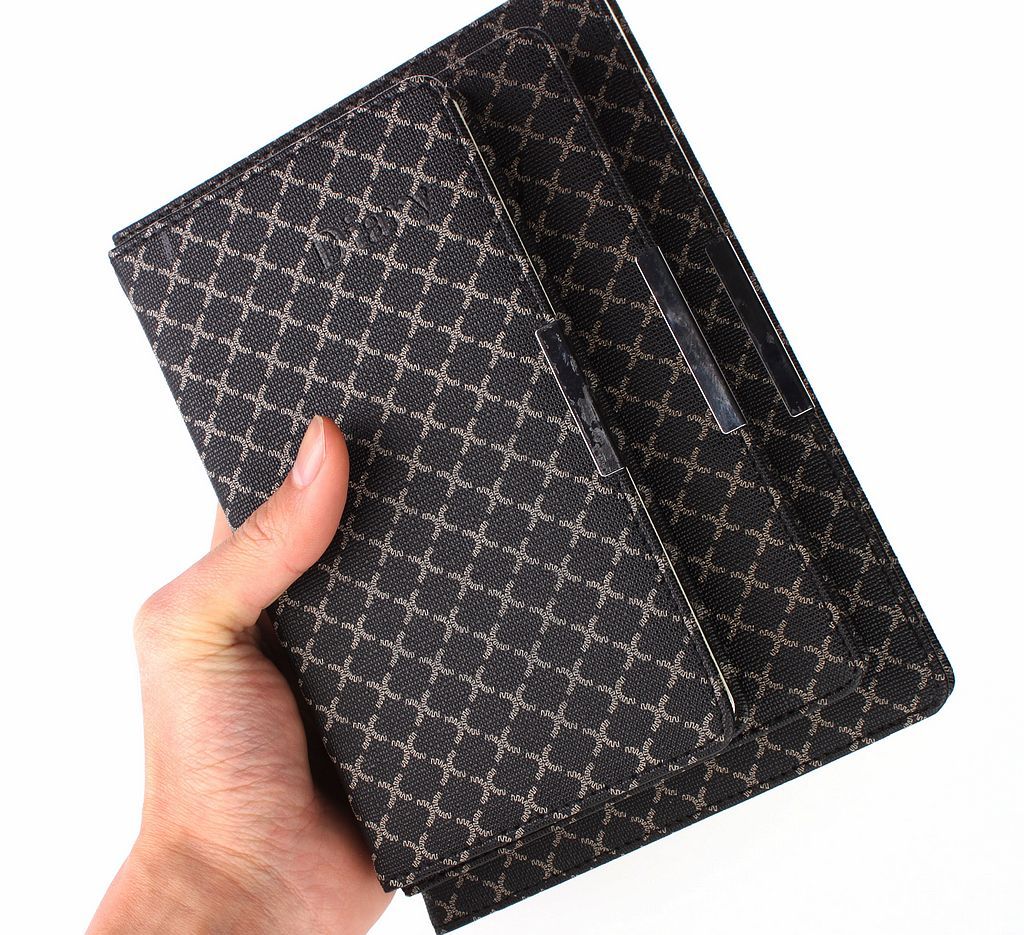 Black Brown PU/PVC Leather Cover Business Diary