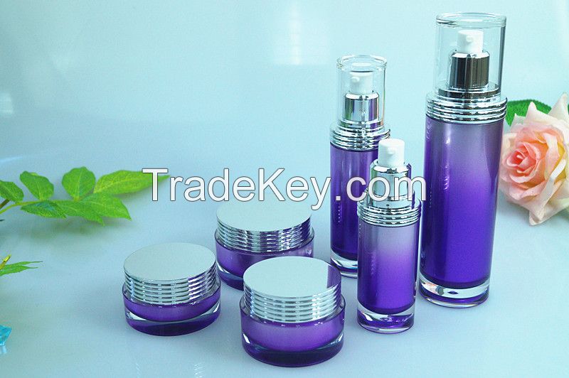 plastic acrylic cosmetic lotion bottles container