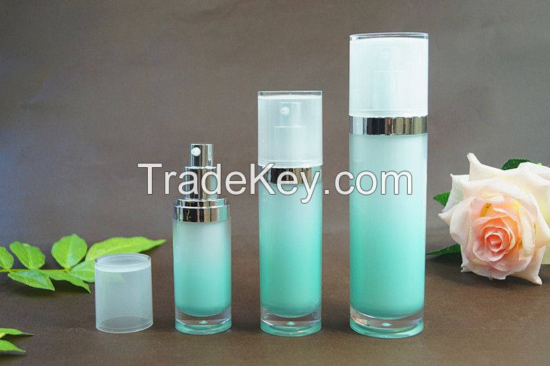 Cosmetic acrylic white clear anti-blemish cream jars