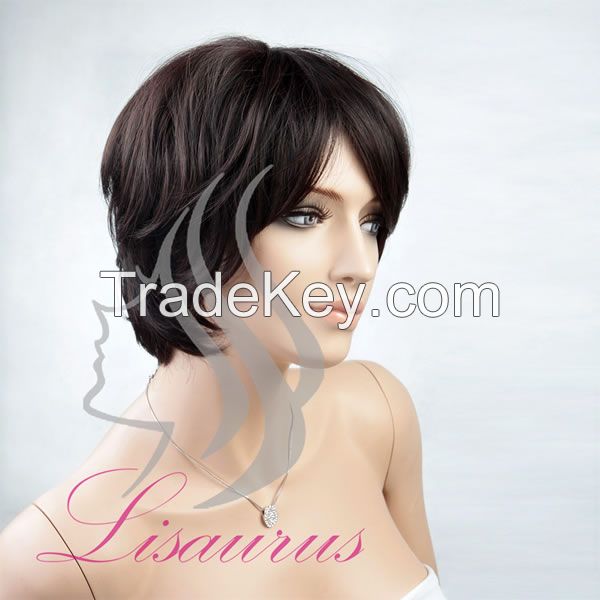 Lisaurus-J Natural Looking New Beauty Short Synthetic Wigs, Wholesale P