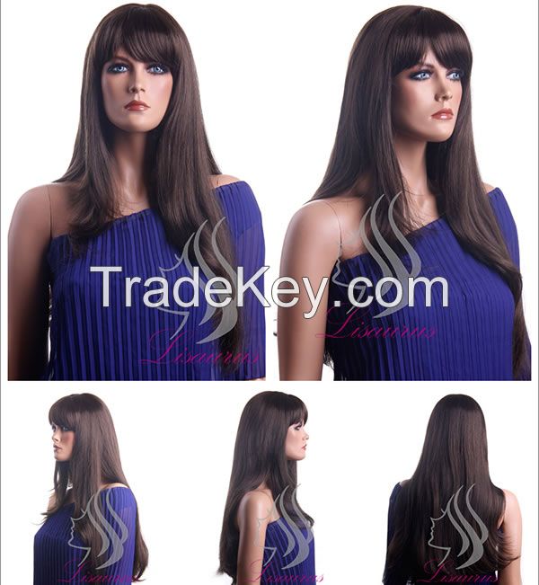 Lisaurus-J 2014 New Fashion Synthetic Straight Wig, Cheap Long Black S