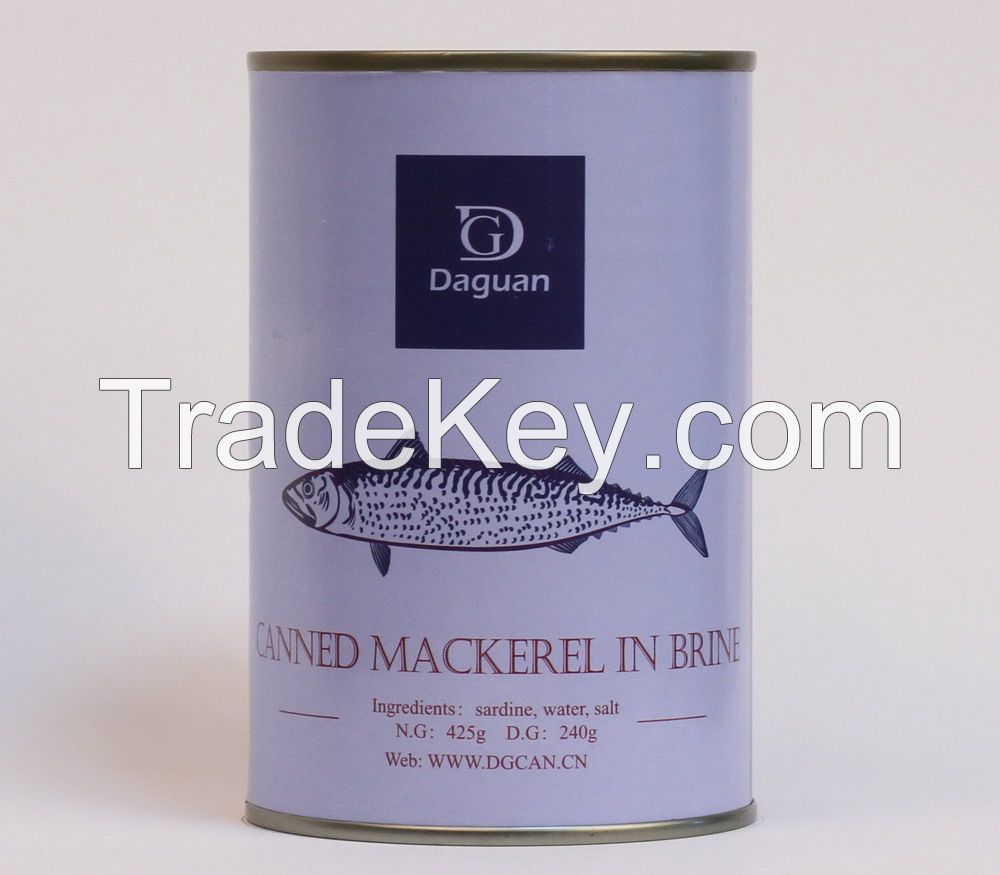 425g Canned Mackerel in Brine