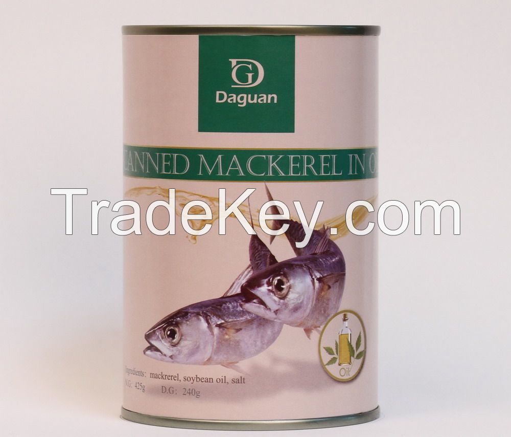 425g Canned Mackerel in Oil
