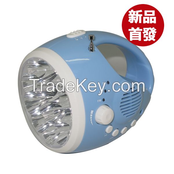 Rechargeable LED Torch with Am/FM Radio (LVC-702)