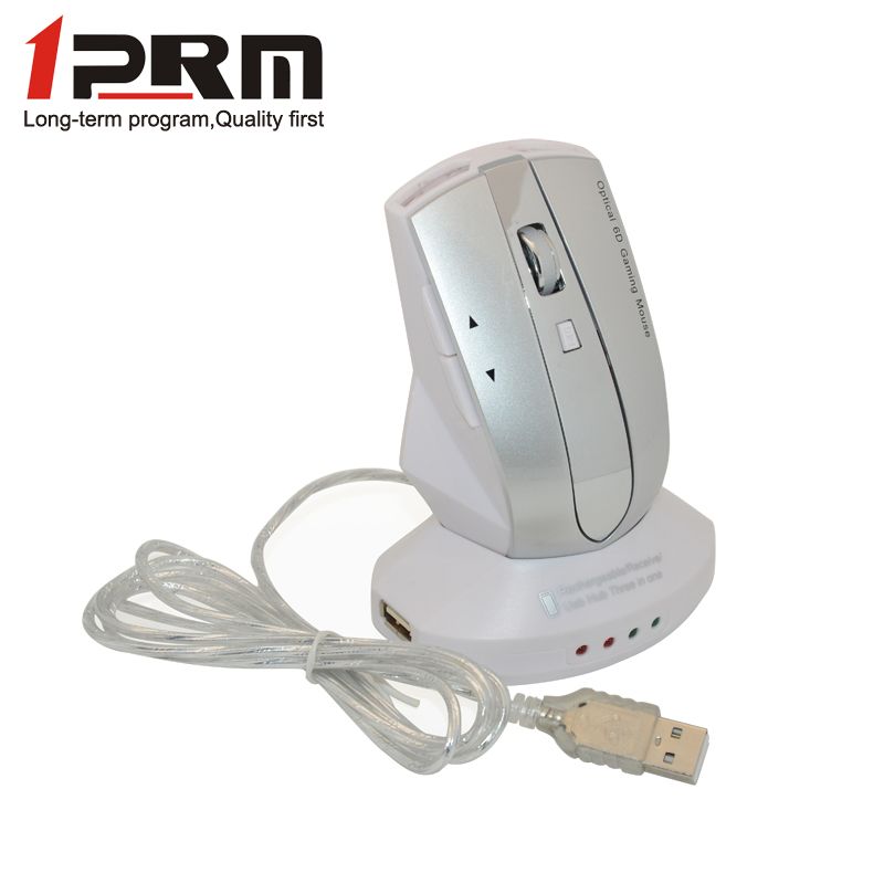2.4G USB hot rechargeable wireless mouse with desktop charger