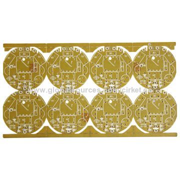 LED Light PCB with FR4 Base Material, 1.2mm Board and 1oz Copper Thickness