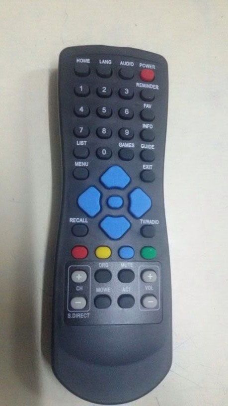 Good plastic material TV lcd remote control for India market china fac