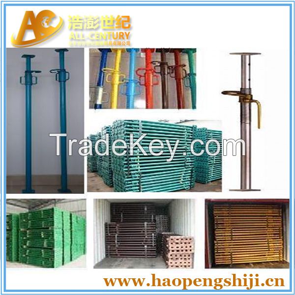 Shoring props used in formwork system