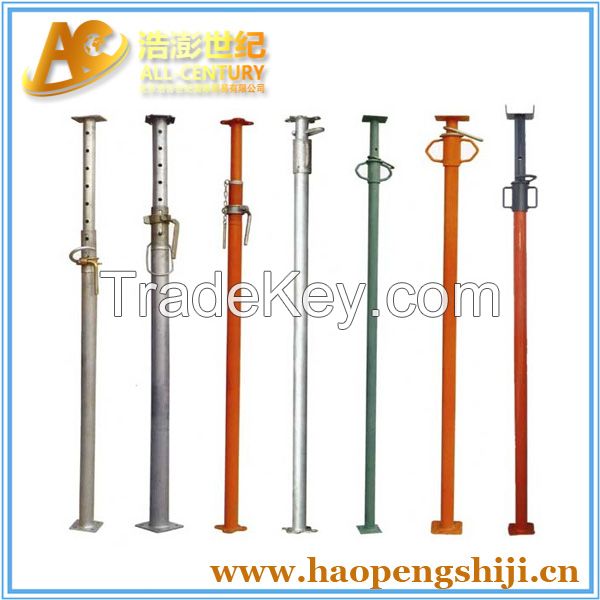 Shoring props used in formwork system