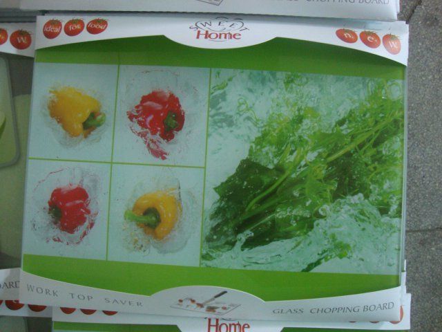 Tempered glass chopping board