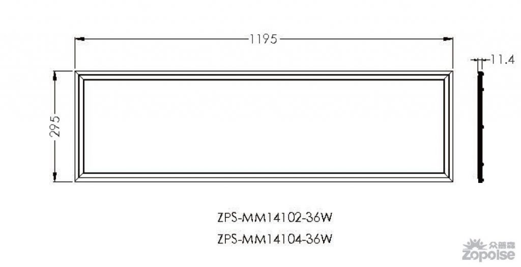 LED panel light