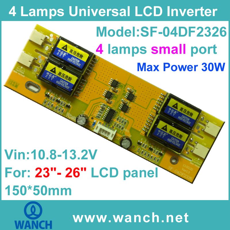 High Power 4 Lamps LCD Inverter Small Port