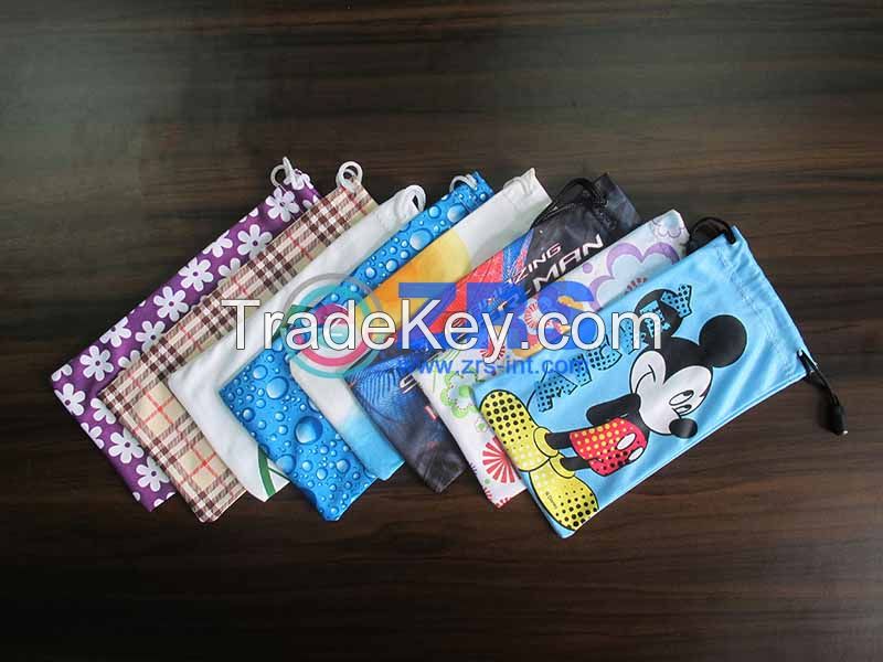 Microfiber eyeglasses pouch