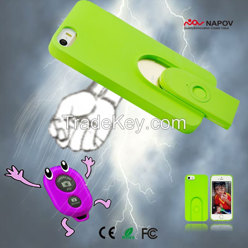 Napov 2014 Unique New Products Mobile Phone Selfie Bluetooth Remote Shutter Case