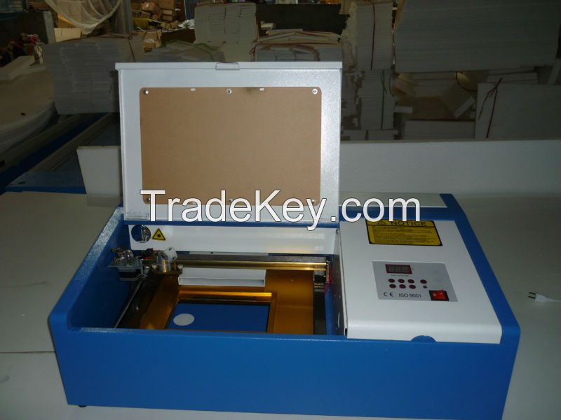 Hot sale! mini co2 laser engraving machine for rubber stamps FL-K40