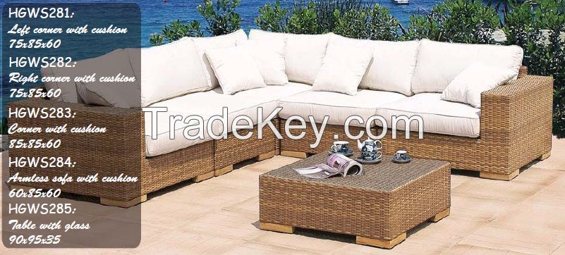 Synthetic rattan sofa set, new design sofa