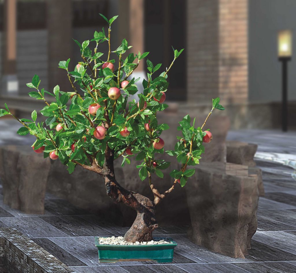 artificial led  fruit bonsai lights high simulation led apple bonsai for home & hotel decoration