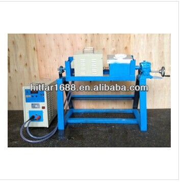 Gold/silver/copper melting machine of 1-10kgs with a tilting furnace