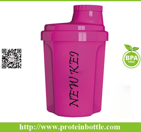 300ml protein shaker bottle with strainer