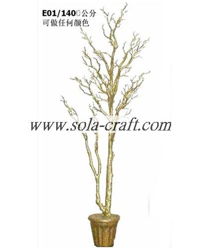 Hot selling trees for indoor wedding decoration with gold color for we