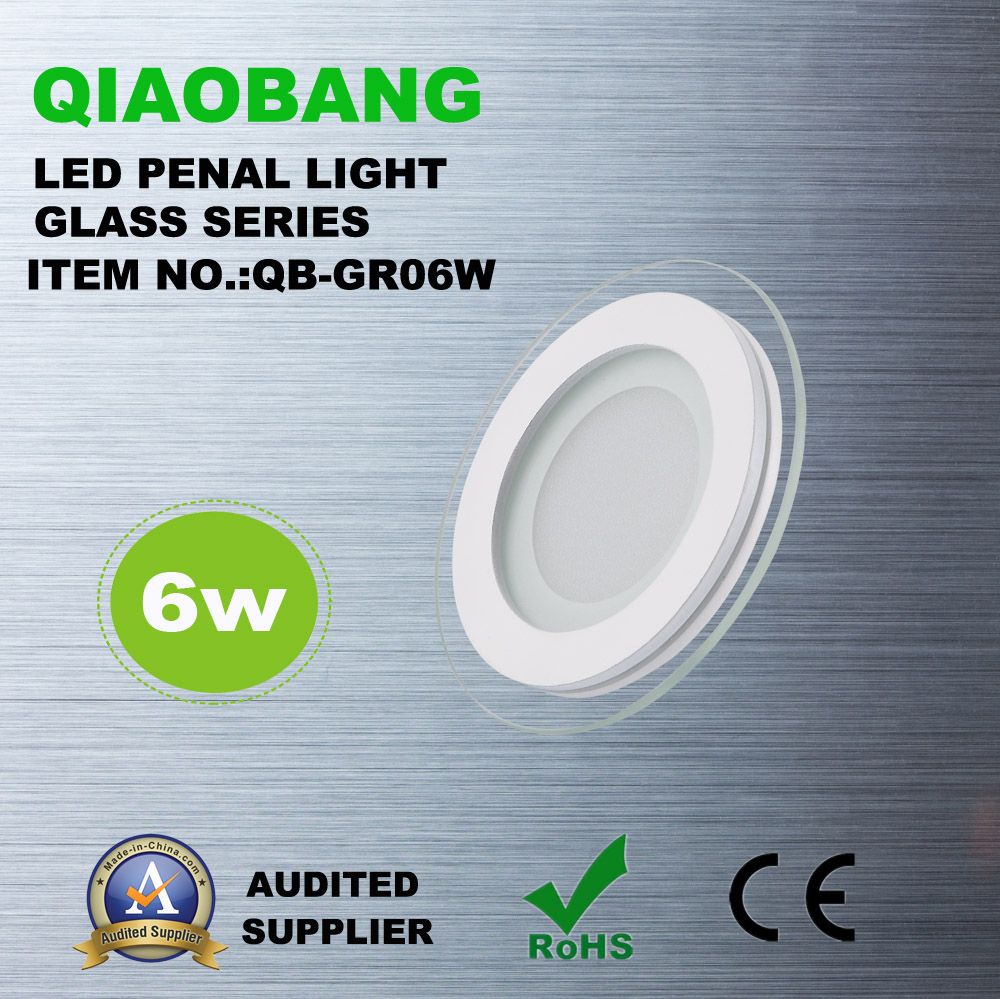 18W LED Panel Light with Glass (QB-GR18W, SMD5730)