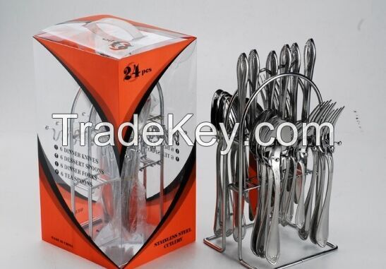 High Class stainless stain kinfe fork and spoon  tablewares 