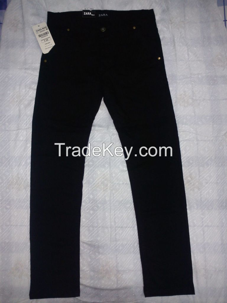 Denim jeans and twill cotton pants