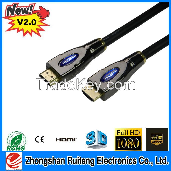 HDMI cable support 2.0  up to 2160p .