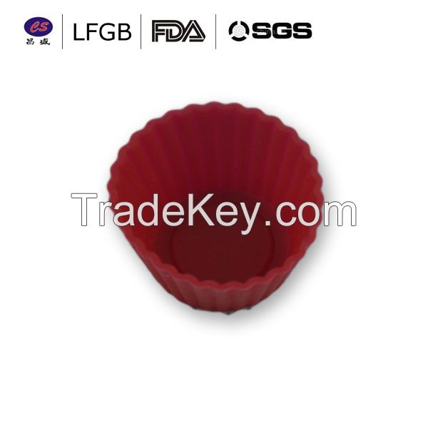 Professional lovely high quality silicone cup cake molds