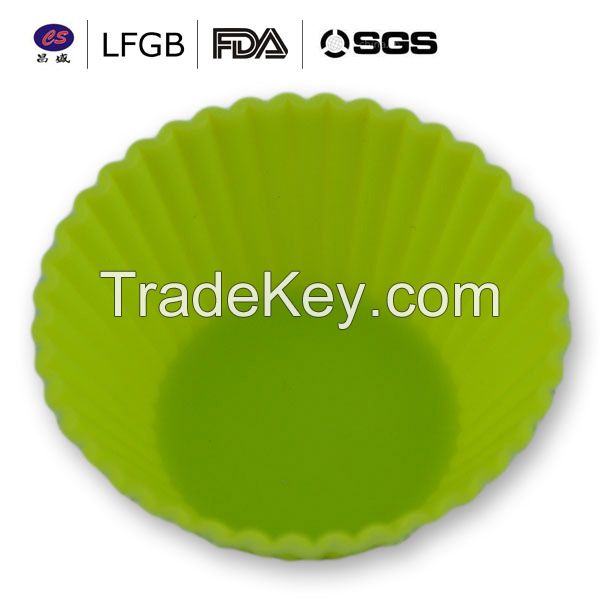 Customized top quality heat resistance silicone cup cake molds