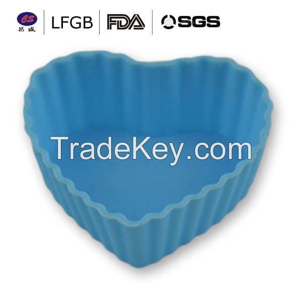 Professional lovely high quality silicone cup cake molds